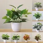 Artificial Plants Fake Bonsai Decoration Fake Plants Plastic Small Green Tree