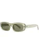 LE Specs Dynamite Rectangle-frame Sunglasses - Green ONE SIZE