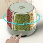 Storage Box Bpa Free Rice Container with 360-degree Rotating Design