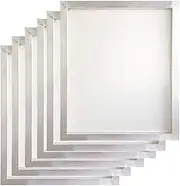 Aluminum Screen Printing Screens 51X61 cm Frame-110 White Mesh (6 PCS)