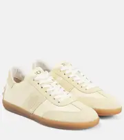 [Tod's] Tod's Tabs leather and suede sneakers AU 6 yellow