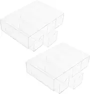 VILLFUL 2pcs Sunglasses Display Box Sunglasses Case Sunglass Organizer Drawer Clear Sunglasses Organizer Sunglasses Holder Sunglasses Display Organizer Sunglasses Storage Drawer Case
