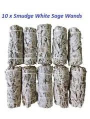White Sage Smudge Sticks 10 x 4" Bundle Free Post