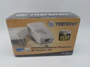 TRENDNET TPL-306E2K, 200Mbps Compact Powerline AV Adapter Kit , BRAND NEW