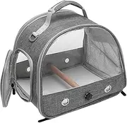Bird Carrier for Travel - Compact Backpack Cage with Foldable Structure, Hamsters Rabbits Small Birds | Lightweight Pet Travel Bag for Outdoor Use