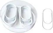 White Jumbo Paper Clips ,20pcs 50mm 1.97" Large Wide Paper Clips Coated Wire Medium Office Supply Accessories