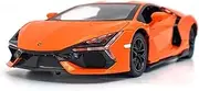 Scale Finished Model Car 1:24 Scale for Lamborghini Revuelto Supercar Alloy Car Model Simulation Diecast Miniature Vehicle Souvenir Die-cast Vehicle(Orange)