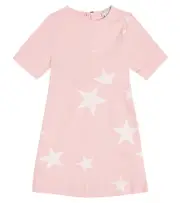 [Stella McCartney Kids] Stella McCartney Kids Printed denim dress Y 4 pink
