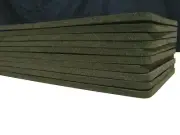 Stack of 10 foam cushioning pads 5.5"x10"x1/4" for cut-to-fit case insert blocks