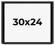 30x24 Shadow Box Black Rustic Barnwood Display Frame | 1.125 Inch Deep | 0.875