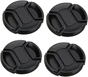 KICHOUSE Lens Cover Set 4pcs 55mm Camera Lens Protector Dustproof Waterproof Lightweight for Cameras