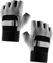 GANAZONO 1Pair Breathable Half Finger Weight Lifting Gloves for Women Non Skid Gym Workout Grip Gloves for Fitness Training and Outdoor Activities Flexible Durable Design