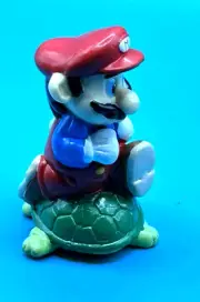 WOW VINTAGE 1989 NINTENDO SUPER MARIO BROS JUMPING TURTLE 3" PVC FIGURE APPLAUSE