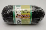 Bonnie Craft Cord BLACK 4 mm x 100 Yd Crochet Weaving Knotting Knitting Macrame
