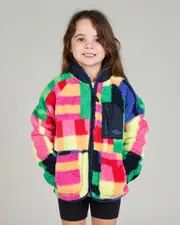 [Rip Curl] Rip Curl Toddler's Las Dalias Polar Fleece Zip Jacket Size 5-6 5-6 Multicolor