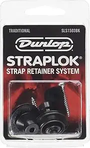 Dunlop Straplok® Traditional Strap Retainer System, Black
