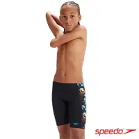 在飛比找momo購物網優惠-【SPEEDO】男孩 運動及膝泳褲 Digital(黑/彩色