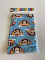 NEW SEALED Paul Frank Blue Monkey Rainbow Stretchable Fabric Book Sleeve Cover