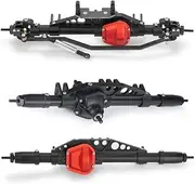 1/10 Front and Rear Axle Set For Ax&ial Wra&ith 90018 90048 90053 1/10 RC Crawler Car Model Upgrade Parts CNC Aluminum Alloy Front/Middle/Rear Axle Aluminum Front & Rear Portal Axles(Front Middle Rear