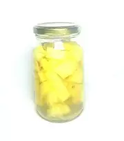 Canned Pineapple Chunks In Juice Heavy Syrup Organic Delicious 10.4 Oz 295g