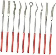 10pcs Mini Jewelry Diy Files Set Flat Riffler Files for Handcrafts Polishing Tool for Wood