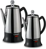 12-Cup Electric Stainless Steel Detachable Power Cord Coffee Percolator Server
