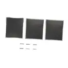 3Pcs Range Hood Grease Filters, Extractor Fan Cooker Filters with 6 Hooks,