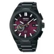 Seiko Astron GPS Solar 42mm Purple Dial Black Titanium Watch SSJ029