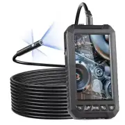VEVOR 16.4FT Triple Lens Endoscope Camera with Lights & 5" Display
