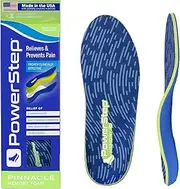 [Powerstep] Insoles, Memory Foam, Heel and Arch Pain Relief Insole, Cushioning Arch Support Orthotic For Women and Men