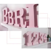 在飛比找松果購物優惠-北歐風格木質字母擺件裝飾 3D個性牆貼家居工藝品 (0.7折