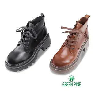 GREEN PINE綁帶鋸齒厚底靴共2色(00712230)