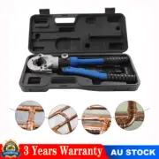 Copper Tube Fittings Hydraulic Pipe Crimping Tool w/ Jaw Propress 1/2" 3/4" 1"