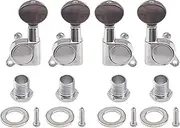 Yootones 4Pcs Ukulele Tuner Tuning Pegs Keys 2L2R Machine Heads Set Compatible with 4 String Ukulele Guitar (Red Pearl)