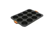 Silicone 12 Cup Muffin Pan (Grey) - 35.5x24.5cm