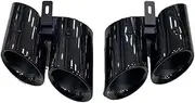 Modified Parts Stainless Steel Muffler Tips Compatible For Porsche 971 And Panamera 2017 2018 2019 2020 2021 2022 2023 Tail Tip Exhaust