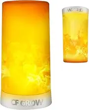 LED Flame Effect Light, USB Rechargeable Flame Candle Waterproof Dimmable 4 Modes Lantern with Gravity Sensing Effect & Magnetic Base, for Halloween, Room, Party, Bar Decor