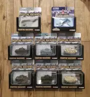 8 Corgi Fighting Machines M48-A3 Patton Tank, M4 Sherman, MI Abrahams T34/76