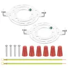 2 Set 140mm (5.51") Universal Light Fixture Mounting Bracket Kit with Screw