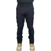 Decoy Canvas Modern Fit Stretch Navy Cargo Pants - 97S