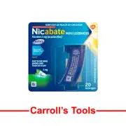 Nicabate Mini Lozenge Stop Smoking Nicotine 2mg Regular Strength Mint 20 Pack