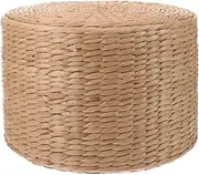 INOOMP Woven Footstool Step Stool Seagrass Under Desk Foot Rest Stool Potty Training Footstool Bed Sofa Bedside Stool for Kids Adults Bedroom Bathroom Garden Office