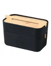[Takara] Takae Bamboo Double Layer Jewellery Box in Black