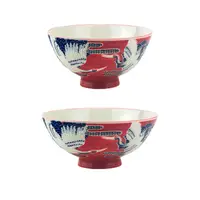 在飛比找蝦皮商城優惠-【堯峰陶瓷】日本美濃燒 紅鶴大平碗/毛料碗(單入)|動物 紅