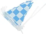 KOMBIUDA Racing Flag Banner Polyester Material Lightweight Small Flags Sticks for Race Car Themed Parties