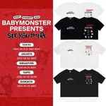 🆕BABYMONSTER寶怪演唱會SEE YOU THERE周邊同款衣服印花短袖T體恤