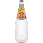 Schweppes Zero Sugar Blood Orange Mango Infused Mineral Water Bottle 1.1l