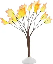 Mini Model Tree Fake Trees Halloween Village Trees Small Trees Fall Mini Decor Tree Mini Maple Tree Halloween Decor Mini Tree Miniature Trees for Diorama Maple Trees Orange Plastic