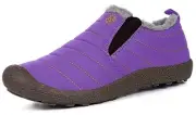 Womens Mens Snow Boots Winter Shoes Slip On Ankle Booties Anti-Slip Water
