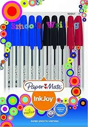 Papermate Ink Joy 100 Ballpoint Pen, Business Assorted, Pack Of 10